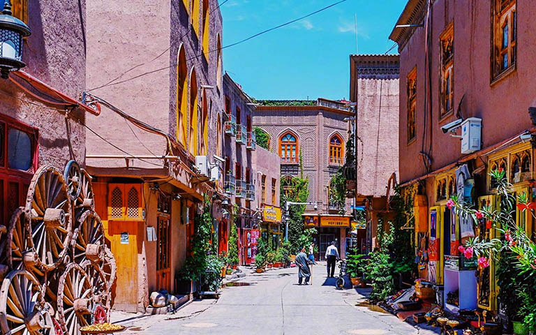Buildings along Streets in Kashgar Old City Kashgar Old City